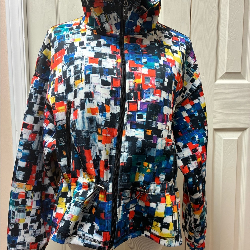Art by Dolcezza Size Large Colorful Abstract Women's Jacket